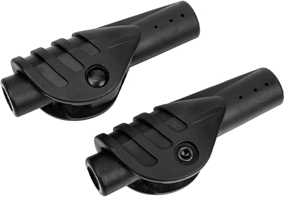 GALPADA Tent Pole Joint Connector Parts 2Pcs Carbon Fiber Black