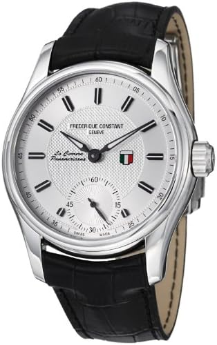 Frederique Constant Mens FC-435S6B6 Vintage Rally Black Leather Strap Watch