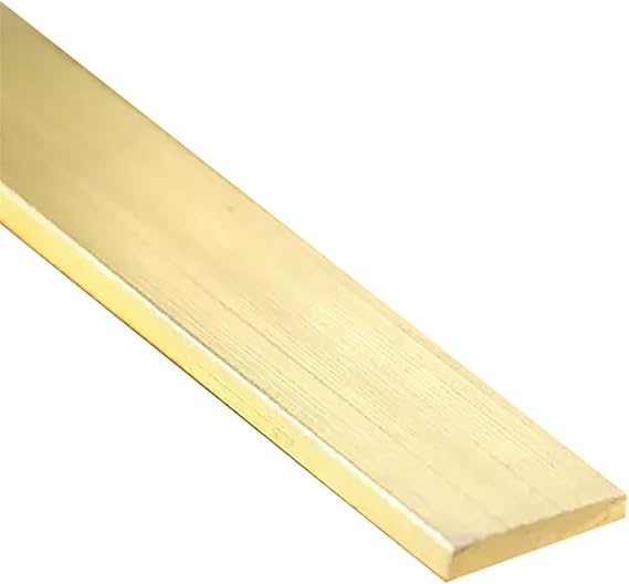Flat Sheet Brass Rectangular Solid Metal Sheet Length 120mm H59 Brass Flat Bar Plate Strip Thicknesses 8mm 10mm 12mm 15mm Square Materials (Color : Thickness 2mm, Size : 15x500mm)