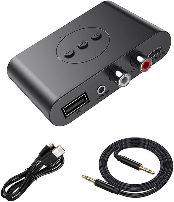 Bluetooth 5.4 Music Streaming Audio System Audio Adapter, Compatible with Smartphones and Tablets, Wireless Speaker Adapter