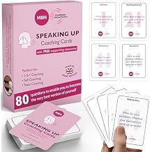 MBM Coaching Cards for Confidence & Wellbeing | Question Cards for Self-Awareness, Resilience & Mental Strength (Speak Up)