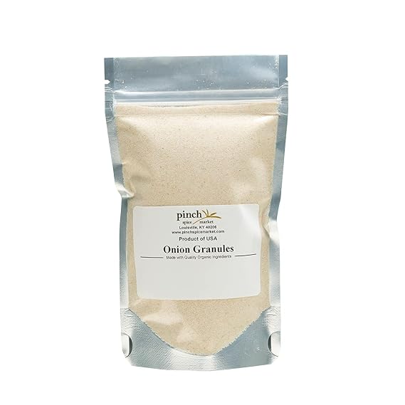Pinch Spice Market Onion Granules - Organic California Grown - 8 Ounces