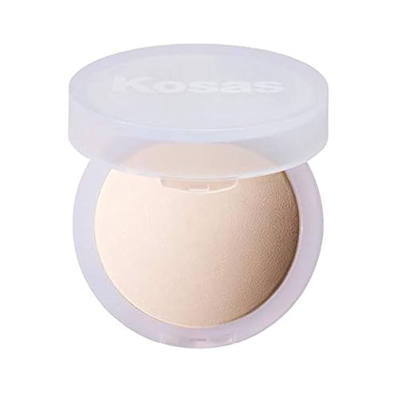 Kosas Cloud Set Pressed Setting Powder Translucent Shine Control Face Powder, Soft Matte Finish, Airy (Sheer Porcelain)