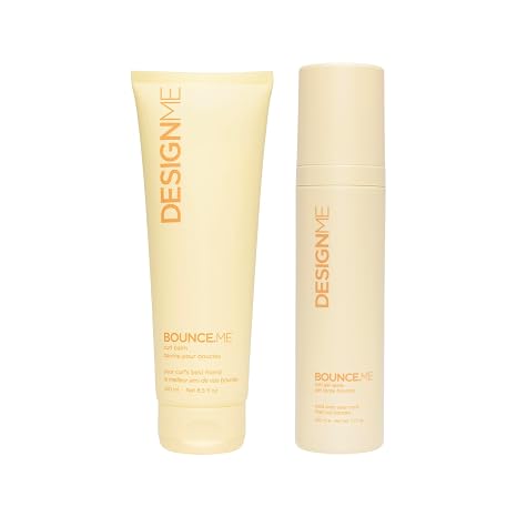 BOUNCE.ME Curl Balm & Curl Gel | Curl Cream for Curly Hair| Curl Activator | Curl Defining Gel - Refresh Curls, Waves, Coils | Non-Crunchy, Non-Sticky Formula