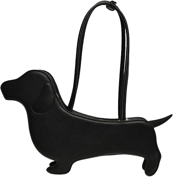 Unique Dachshund Designs Shoulder Bag PU Leather Handbag Underarm Purse for Dog Lover and Fashionable Women