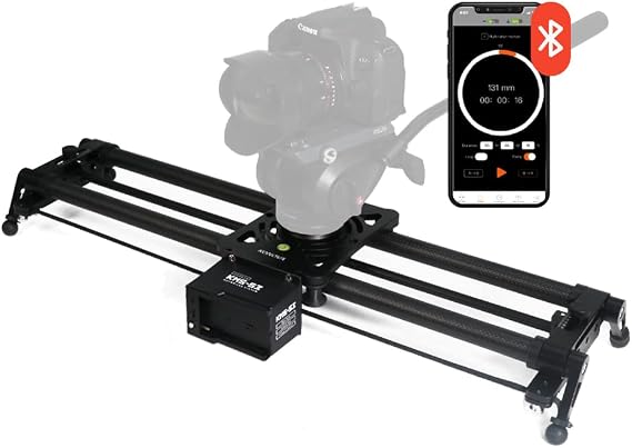 KONOVA P1S3 Wireless Motorized Carbon Slider Parallax Panorama Video for DSLR, Mirrorless, Mobile Phone with Carry Bag (100cm (39.4"))