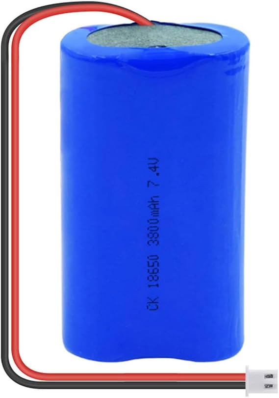 18650 Lithium-Ion Rechargeable Battery Pack 7.4V 2600mAh/3000mAh/3800mAh Replacement Battery with XH 2P Plug