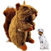 Squirrel Dog Toy Squeak Toys Plush Pet Toys | Interactive Stuffed Animal Toy Stuffed Animals Chew Toy for Dogs | Plush Puppy Toy | Stuffed Squirrel Dog Toy