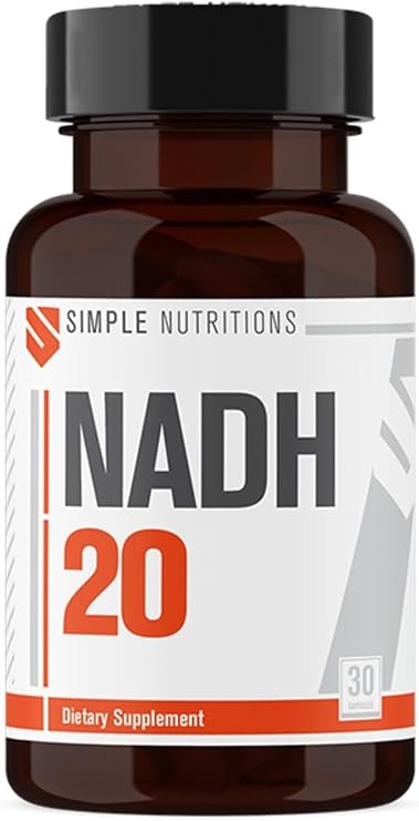 Simple Nutritions NADH 20 mg 30 Kapsül I Nikotinamid Adenin Dinükleotid Hidrit I NADH İçeren Takviye Edici Gıda I 30 Servis