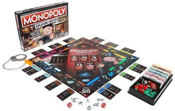 Monopoly Game: Cheaters Edition Board Game, for 3-6 Players, Ages 8 and Up