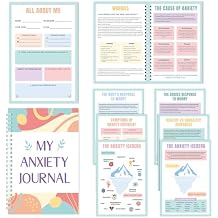 TaoBary Anxiety Journal Guided Anxiety Relief Notebook Cbt Therapy Mental Health Journal, Guided Prompts & Self-care Checklist, Wellness Workbook to Manage Emotions, Stop Worrying