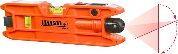 Johnson Level & Tool 40-0915 Magnetic Torpedo Laser Level, 2" x 6", Orange, 1 Level