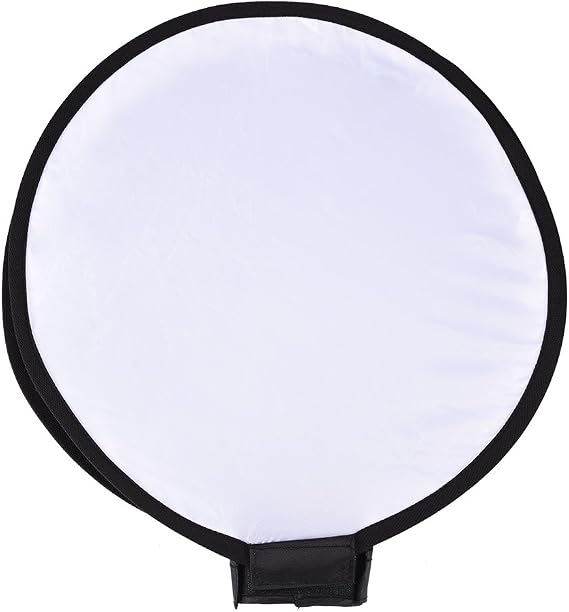 Foldable Flash Diffuser, Mini Portable Round Beauty Dish Flash Diffuser Softbox (40cm)