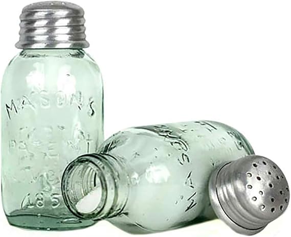 Mini Mason Jar Salt Shakers Set