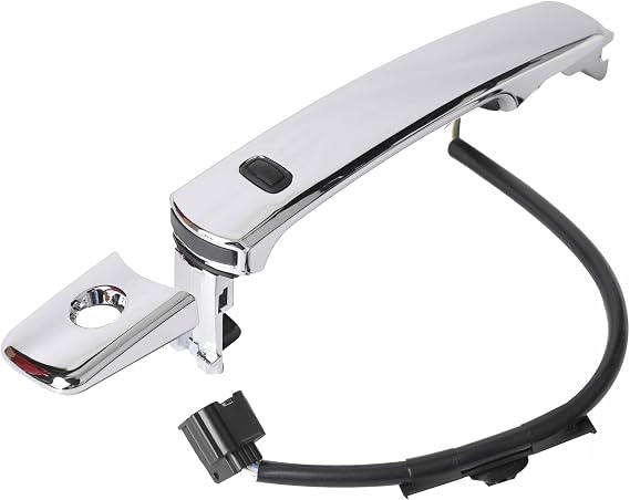 Yikesai Front Left Driver Side Exterior Door Handle Chrome with Key Hole, Smart Key Keyless Entry Compatible with 2010 2011 2012 2013 Nissan Rogue - Replaces OE# 80640-CZ31B, 80640-CZ31A, 80645-CA000 | Left Side Exterior Chrome Door Handle with Key Hole, Smart Key Keyless Entry, Replaces 80640-CZ31B 80640-CZ31A 80645-CA000
