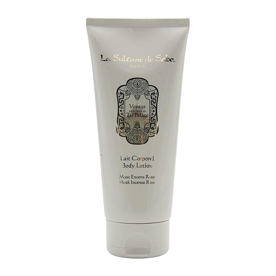 La Sultane de Saba - Body Lotion Rose Musk Incense, 200ml (6.8oz) - Traveling on the road of Taj