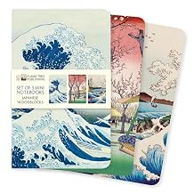 Japanese Woodblocks Set of 3 Mini Notebooks (Mini Notebook Collections) Paperback Notebook, April 29, 2020