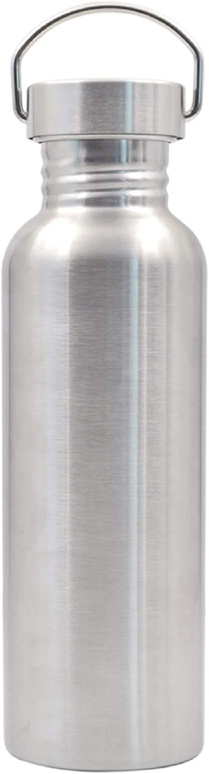 Muka 25 oz. Uninsulated Single Walled Stainless Steel Sports Water Bottle