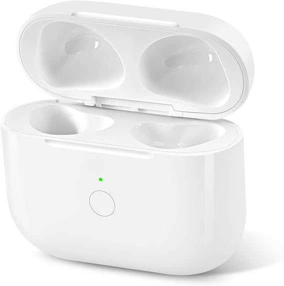 Wireless Charging Case Replacement Compatible with AirPod 4th Generation, Air Pod 4 Charger Case to USB-C Without Earbuds,White