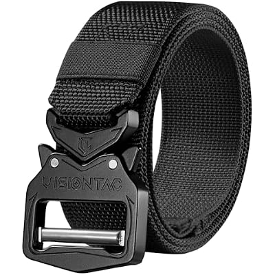 Tactical Belt 1.5 Military Rigger Work Nylon Web Belt with Quick Release Heavy Duty Metal Buckle