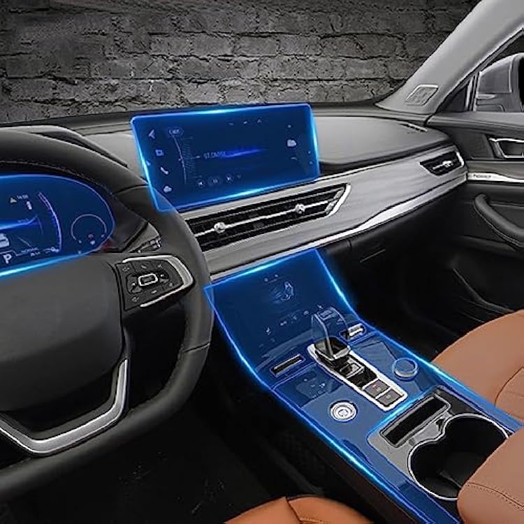LAVIYE Car Interior Center Console Transparent TPU Protective Film Anti-Scratch Repair Film Accessories,for Chery Tiggo 8 Pro 2021-2023