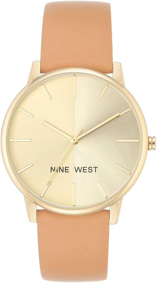 Nine West Women's Gold-Tone Strap Watch