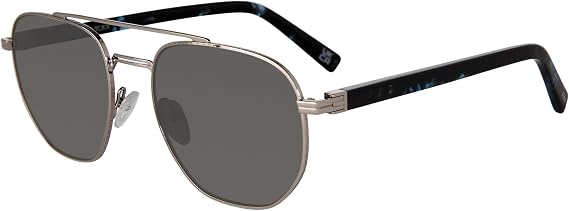 TUMI - 505 Double Bar Sunglasses for Men - Pilot Shaped Sunglasses - Gradient Lens - UV Protection - Sunglass Case - 54mm - Gunmetal
