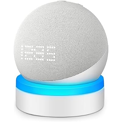 ZUOLACO Table Holder for Echo Dot 5th Gen and 2026 New Model, White