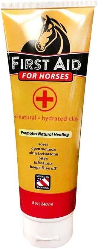 Redmond First Aid All Natural Hydrated Clay for Horses, 8 Ounce Tube