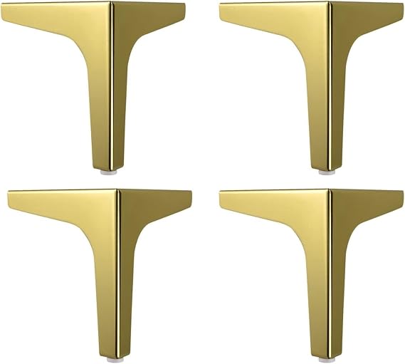Metal Furniture Legs,Table Legs 4Pcs Sofa Support Leg Modern Simplicity Triangle Furniture Feet Wardrobe feet Black Replacement for Cabinet TV Stand