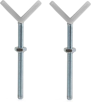 Hauck Y-Spindle Baby Gate Railings Accessory for Hauck Open N Stop Safety Gates, No Screw Pressure Fit Without Drilling, 2 Piece Set - White