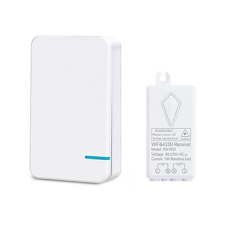 Smart Light Switch - Thinkbee 2.4Ghz WiFi Wireless Light Switch kit