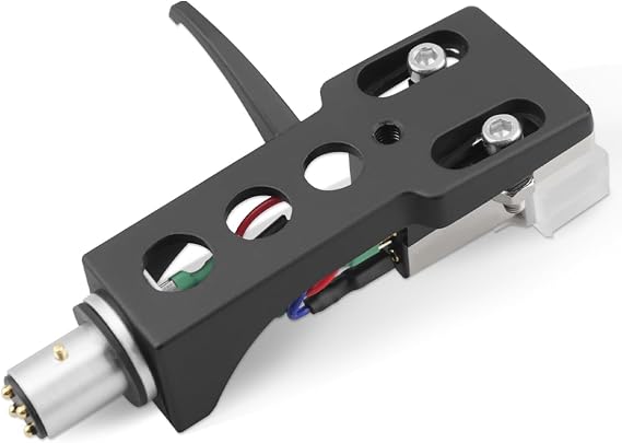 Black Headshell, AT-3600L Magnetic Cartridge Stylus Fit for Technics SL D1, SL D1K, SL D2, SL D202, SL D205, SL D2K, SL D3, SL D303, SL D33, SL D3K, SL D5
