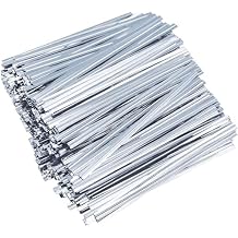 500 Pcs Metallic Twist Ties 5" Sliver Twist Ties for Bags Foil Twist Ties Bread Ties Plastic Cable Ties Candy Ties Twist Tie Bag Ties for Bread Bags Gift Bags Wrapping Cello Bags Treat Bags