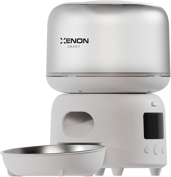 Xenon Smart Otomatik Mama Kabı | 3L Mobil Kontrol Paslanmaz Çelik Kase Çift Güç Desteği X8613