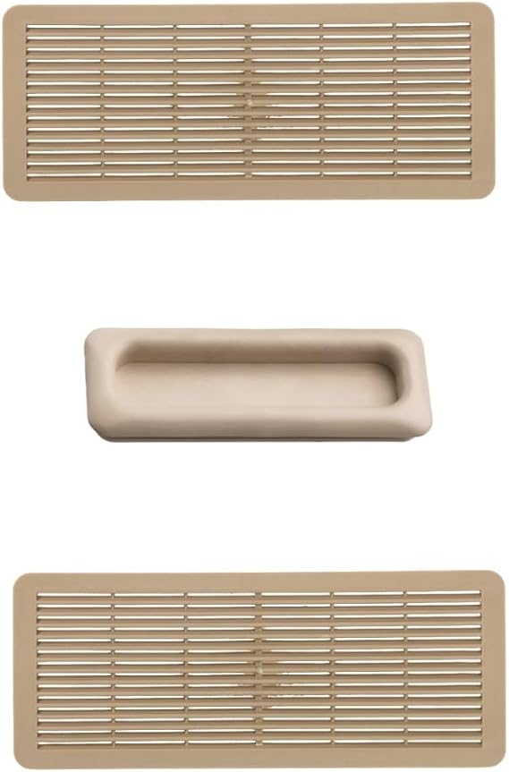 innovareauto Sunroof Sun Visor Hand Grip and Grill Set Compatible with Mercedes C Class (W202-W203) -Beige