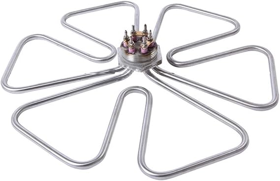 DN50 Water Heating Element 304 Stainless Steel Electric Water Heater 380V Immersion Heater For Tank 3KW/6KW/9KW/12KW(3KW)