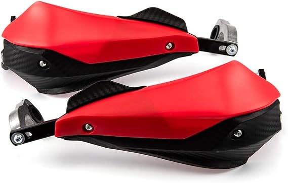 Motorcycle Handguards 22mm 25mm 28mm Dirt Bike Handguard Aluminum Universal for Pit Bike MX Motocross Supermoto Racing ATV Quad (Red)