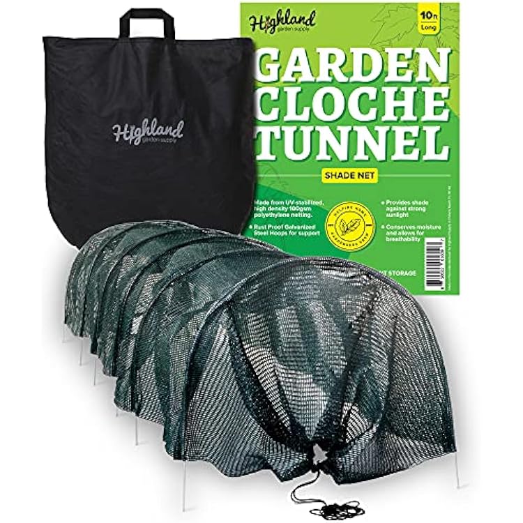 Garden Tunnel Shade Net Cover Greenhouse Protection From Sun Heat Gardening Green House Sun Shades Cloche Hoops Plant Covers Hoop House Outside Heavy Duty Garden Row Cold Green Houses Kit
