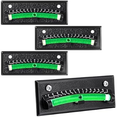 4PCS RV Bubble Level, Stick-on Leveling Tool with Graduated Scale, High Visibility for Camper, Trailer, Caravan, Motorhome, Easy Install, Black