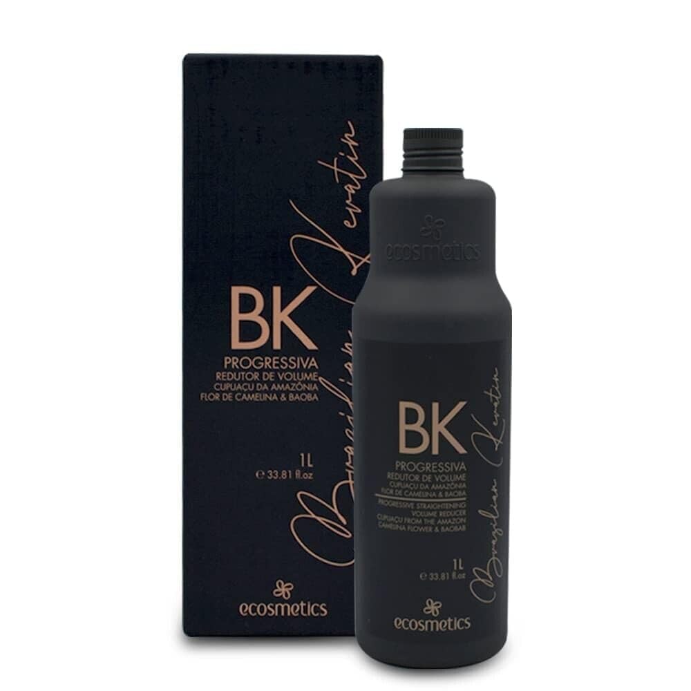 Brazilian Keratin Treatment Organic Semi Definite 1L | Progressive Brush | Straightening & Smoothing System | Volume Reducer | 100% Straight Hair for Fine Hair