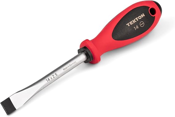 TEKTON 14 mm Slotted Screwdriver (4 in. Shank) | DWS01328
