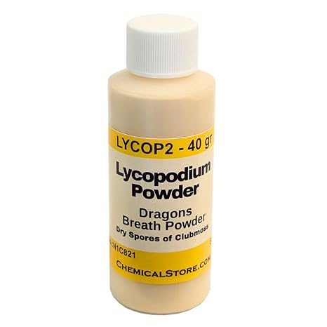 40 Grams Lycopodium Powder - Club Moss Spores - Dragon's Breath