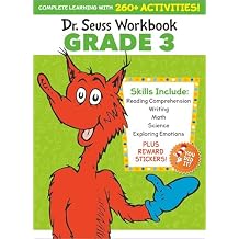 Dr. Seuss Workbook: Grade 3: 260+ Fun Activities with Stickers and More! (Language Arts, Vocabulary, Spelling, Reading Comprehension, Writing, Math, Multiplication, Science, SEL) Paperback Sticker Book, March 1, 2022