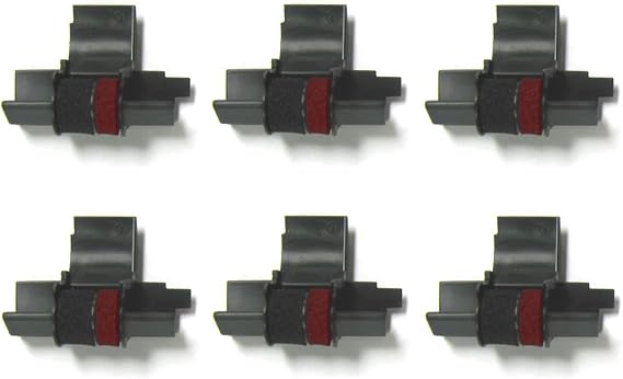 (6 Pack) Calculator Ink Roller Replaces Casio IR40T, Canon CP13, Sharp EA772R
