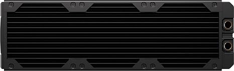 CORSAIR Hydro X Series XR7 360mm V2 Custom Cooling Radiator Compatible with iCUE Link Fans, 3x120mm Fan Mounts, Screw Protection Plates, G1/4 Threads Black