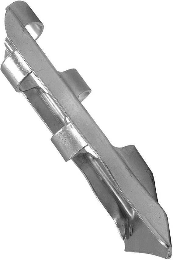SILVER Stamped Steel Bracket for 1.25" Diameter Flagpoles, Made in USA