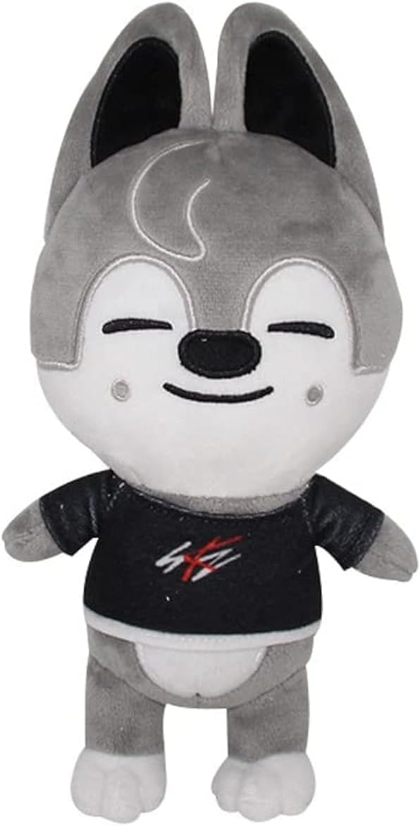Skzoo Stuffed Animal Cute Plush Soft Stuffed Toy for Kids Kids Gift 7.8 inch Grey Wolf