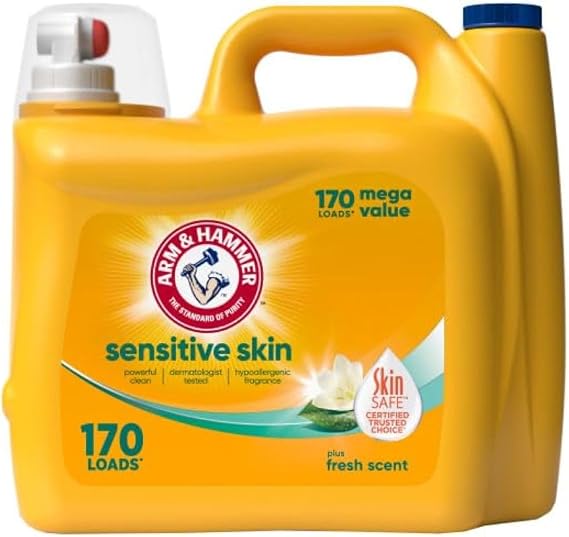 ARM & HAMMER Sensitive Skin Plus Fresh Scent Liquid Laundry Detergent