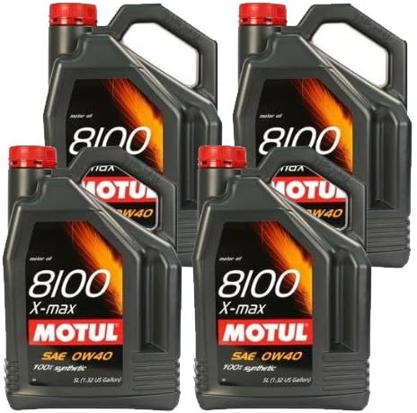Motul 8100 X-Max 0W40 Engine Oil 5L (Pack of 4)